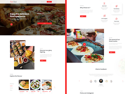 Food Experience - UI design illustration