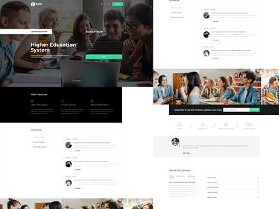 Website Design - Higher education system