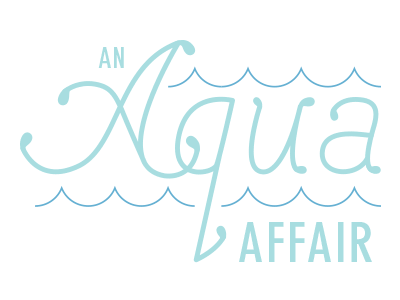 Aqua Affair logo anchor aqua aqua affair blue logos raindrop water waves
