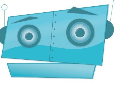 Robot Birthday Card birthday birthday card blue blue robot illustration illustrator robot