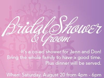 Bridal (& Groom) Shower Invite