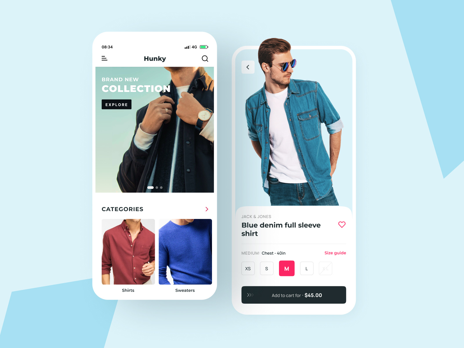 Men Clothing App by Amit Pathania for illuminz on Dribbble