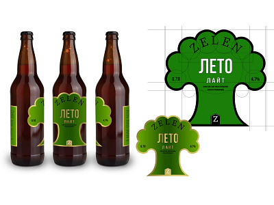 Beer bottle label design