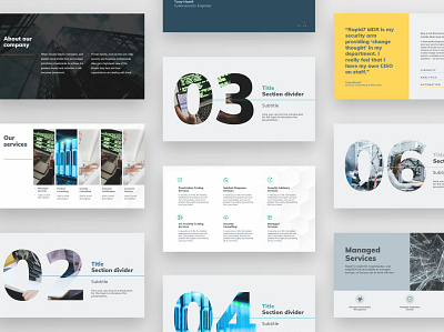 Rapid7 Project - Presentation template design branding decks design graphic design presentation prints website design