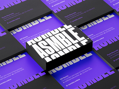 ASMBLE - Business Cards Design branding business card design graphic design prints