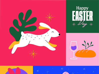 Nimblebot - Easter Holiday Illustration for Social Media design graphic design illustration instagram social media