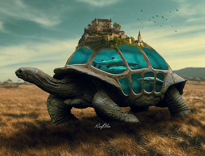 "Turtled" ❤ artwork design photo editing photo manip photo manipulation photoshop