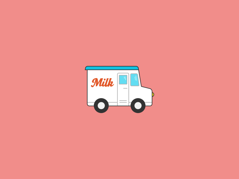 Milk Truck 1 sketch delivery truck milk truck milk