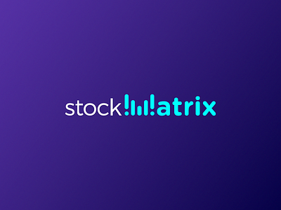 Stock Matrix analog branding digital logo network payment pulse stocks wave
