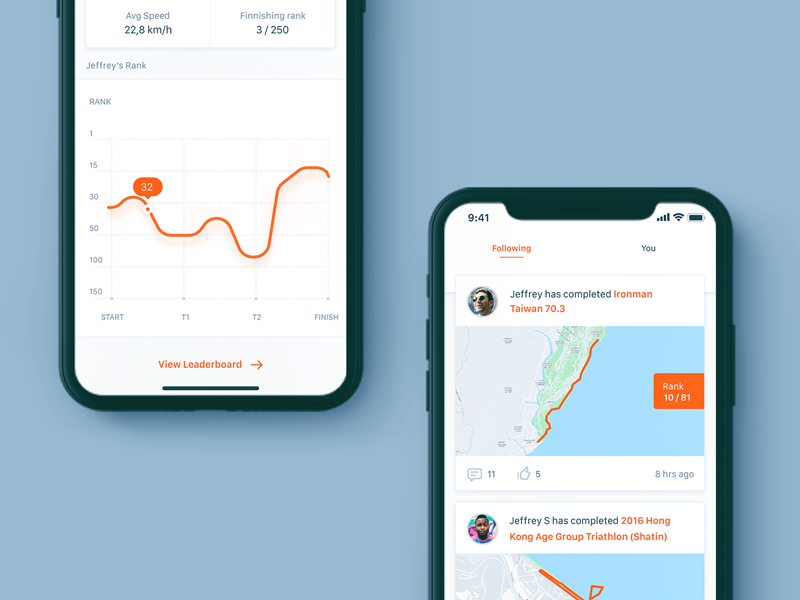 Athletics competitions GPS tracking app iOS 11 by Alex Ionita on Dribbble