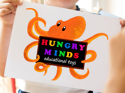 Hungry Minds- Playful yet Informative brand identity graphic design logo design