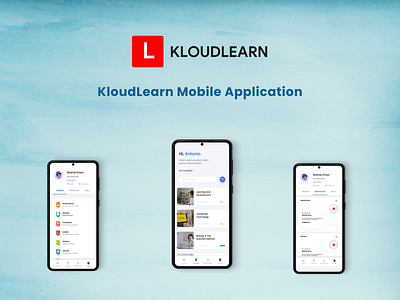 KLOUDLEARN CASE STUDY android app design education ios learning management system mobile app ui
