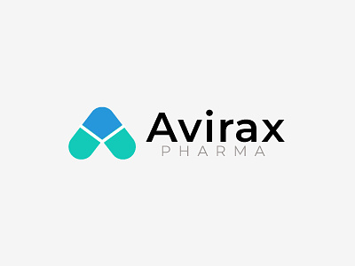 Avirax Pharma logo design branding design graphic design illustration logo logo design medical logo pharma logo