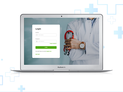 Patient Login Screen UI Design patient login screen ui design ui design