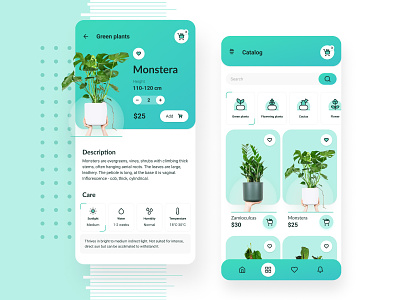 App Plant shop app eco eco app ecommerce graphicdesign green green screen home plants icon indoor plant material design mobile design nature pant app plant selection plants plants shop ui ui design ux