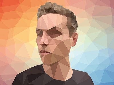 Low-poly selfie