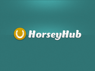 HorseyHub Logo equestrian horse logo shoe simple