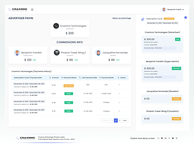 Payment History Page