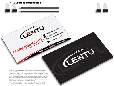 Business card design .