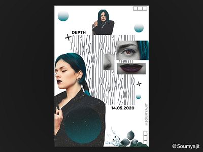 Depth - Poster Design collage collages design designfeed dope dribbble dribbble best shot dust glitch gradient graphic design graphicdesign graphics noise poster poster a day poster art poster design posterdesign posters