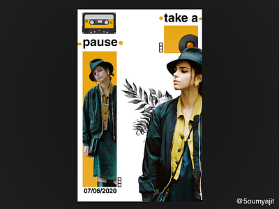 Take A Pause - Poster Design collage collageart colour colourscheme design designfeed dribbble dribbble best shot elements graphic graphic design graphicdesign layout poster poster a day poster art poster design posterdesign posters print design