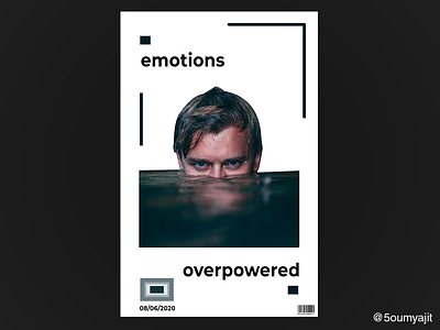 Emotions Overloaded - Poster Design color colour scheme design designfeed dribbble dribbble best shot font graphic design graphicdesign graphics layout minimal portfolio poster poster a day poster art poster design posterdesign posters print design