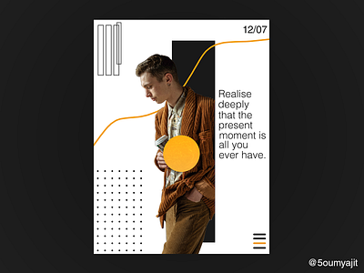 Present Moment - Poster Design color colour colour scheme design designfeed dribbble dribbble best shot element elements layout layoutdesign minimal minimal design poster poster a day poster design posterdesign posters print print design