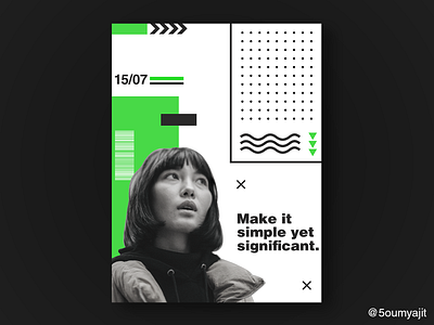 Contrast Collection Pt.3 - Poster Design colour colour scheme design designfeed dribbble dribbble best shot graphic graphic design graphicdesign green layout layout design minimal minimalistic poster poster a day poster design posterdesign posters print