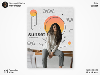 Sunset - Poster Deisgn design designfeed dribbble dribbble best shot elements gfxmob gradient gradient color graphic graphicdesign layout layoutdesign poster poster a day poster art poster design posterdesign posters visual art visual design