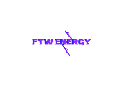 FTW Energy Logo branding dribbble energy drink illustration logo logo design minimal web