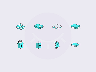 Icons - Mattress Company branding design icon ui vector