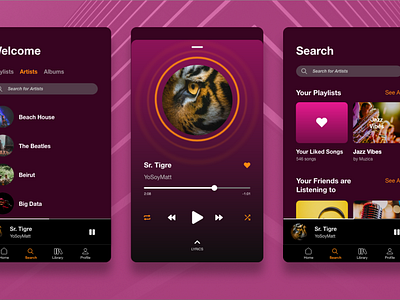 Music Player W/ Lyrics