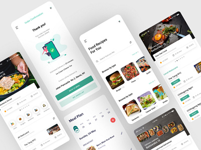 Food App Concept branding design mobile app mobile app design ui ui design ui ux ux web app website