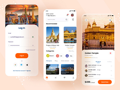 Travel App Design