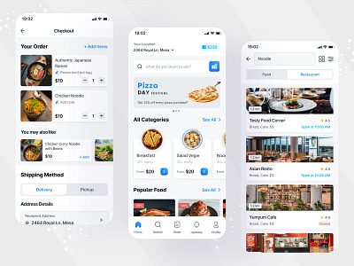 Food App Ui Design app design branding delivery design food food app food app design food delivery mobile app pasta pizza restaurant restaurant app design ui ui design ui ux ux web app website