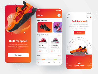 Online Shopping App Ui adidas design e commerce mobile app nike onile shopping app ui online online mobile app design shoes shopping app ui ui design ui ux ux web app