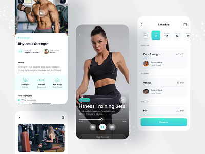 Fitness Master Mobile App body fitness design fit fitlife fitness app gym app gym course gym training gym trainner homw workout mobile app personal gym ui design ui ux web app website workout