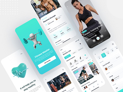 Fitness Master Mobile App best gym body fitness design fitness good health gym master gym trainner gym workout healthy mobile app personal gym ui ui design ui ux web app workout