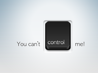 You can't contol me! control graphic icon key keyboard mac macbook