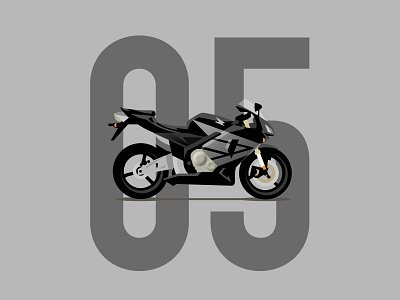 05' CBR600rr bike cbr honda illust illustration photoshop