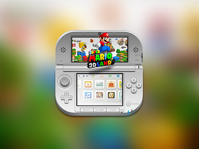 Nintendo 3DS XL for iPhone design graphic icon iphone mario nintendo photoshop