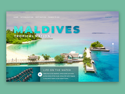 Studio Jukes – Maldives Website Design by Scott Jukes on Dribbble