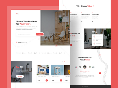 Free Furniture Store Landing Page