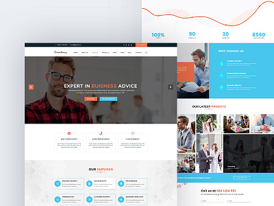 Free Consulting Landing Page free website free website template psd template web web design web designer website website concept