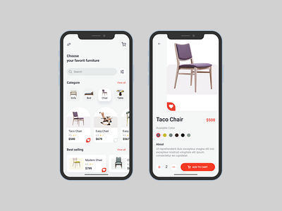 Free Furniture Store APP UI Kit Concept app design figma design free ui kit free ui kits mobile app design ui ui kit ui kit design uidesign uidesigner ux uxdesign