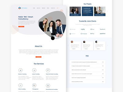 Free Consultant Landing Page (XD) design free web design free website template landing page landing page design web web design xd xd design xd landing page