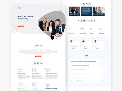 Free Consultant Landing Page (XD)