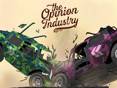 front cover album "the opinion industry"