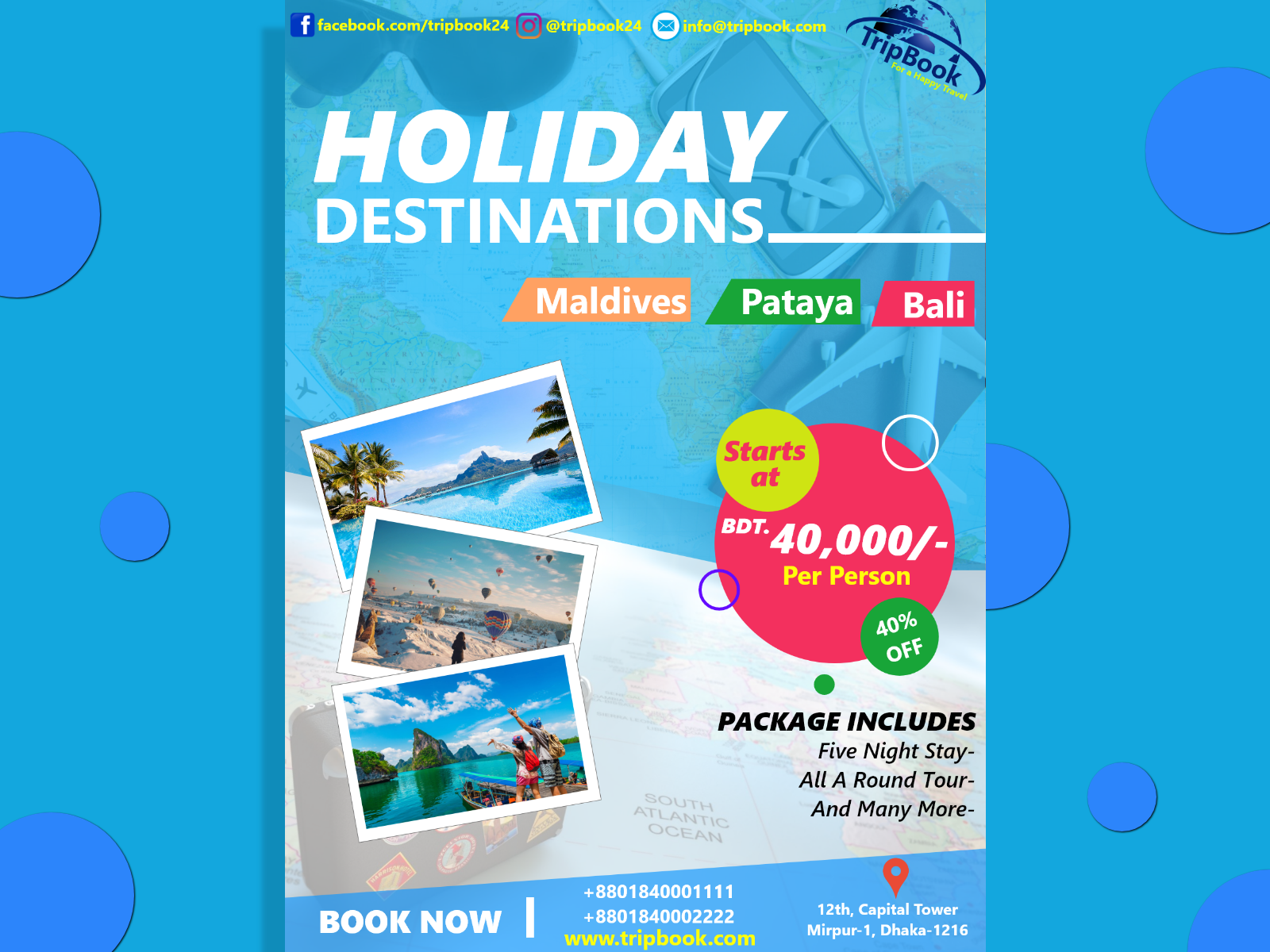 Travel Package Advertisement Poster by Forhad Uddin Ahmed on Dribbble