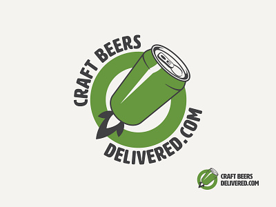 Craft Beers Delivered Logo Design beer beer branding beer can beers can craft craft beer craftbeer green icon icon design logo logo sketches logodesign symbol symbol design visual identity web shop
